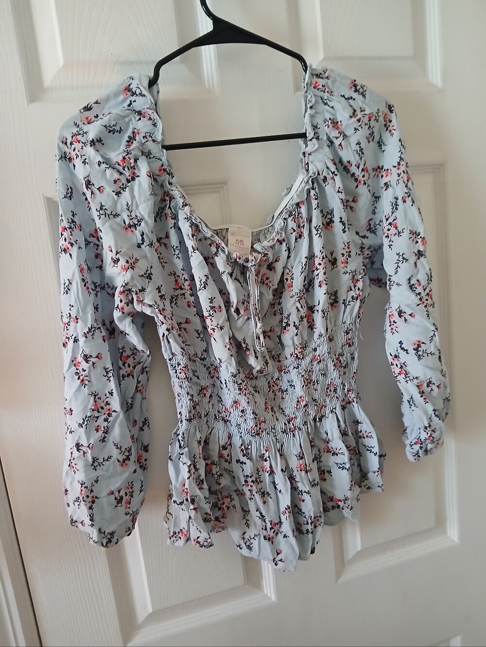 Off Shoulder Peasant Top